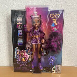 Monster High Clawdeen Wolf Fashion Doll & Pet Crescent New 2022 HHK52